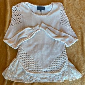 Anthropologie blouse tan small